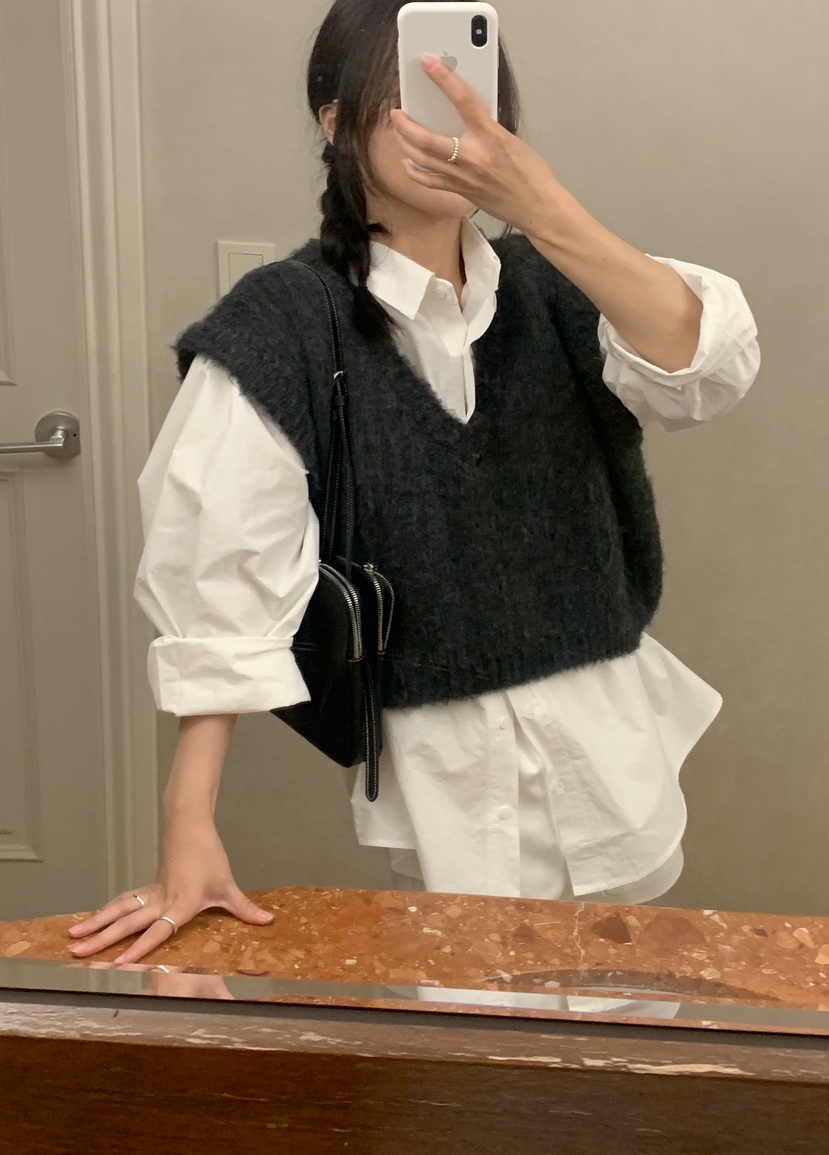 MELLOUNGE韓國直郵女裝新款推薦休閑人氣24秋冬時尚真品馬甲MELLOUNGE-T馬甲