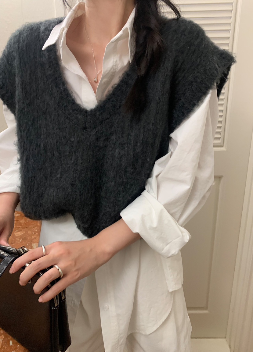 MELLOUNGE韓國直郵女裝新款推薦休閑人氣24秋冬時尚真品馬甲MELLOUNGE-T馬甲圖色2