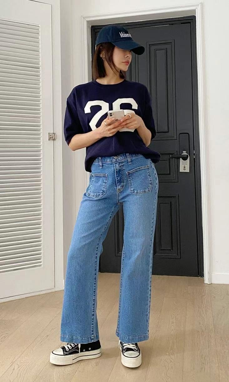 7STAR直郵韓國代購女裝新款真品推薦時尚人氣熱賣休閑牛仔褲7STAR牛仔褲