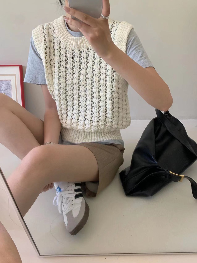 BONHEUR直郵韓國代購女裝新品時尚真品職業24秋冬吊帶背心透視BONHEUR-2件起吊帶/背心