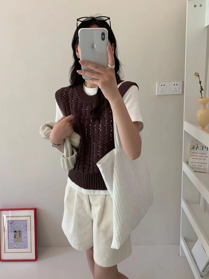 BONHEUR直郵韓國代購女裝新品時尚真品職業24秋冬吊帶背心透視BONHEUR-2件起吊帶/背心圖色4
