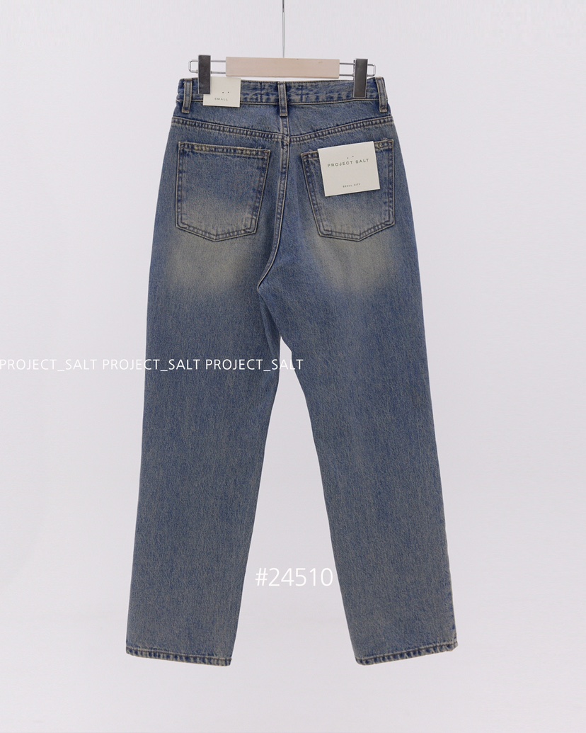 PROJECTSALT韓國直郵東大門實拍女裝新款人氣休閑真品牛仔褲PROJECTSALT牛仔褲