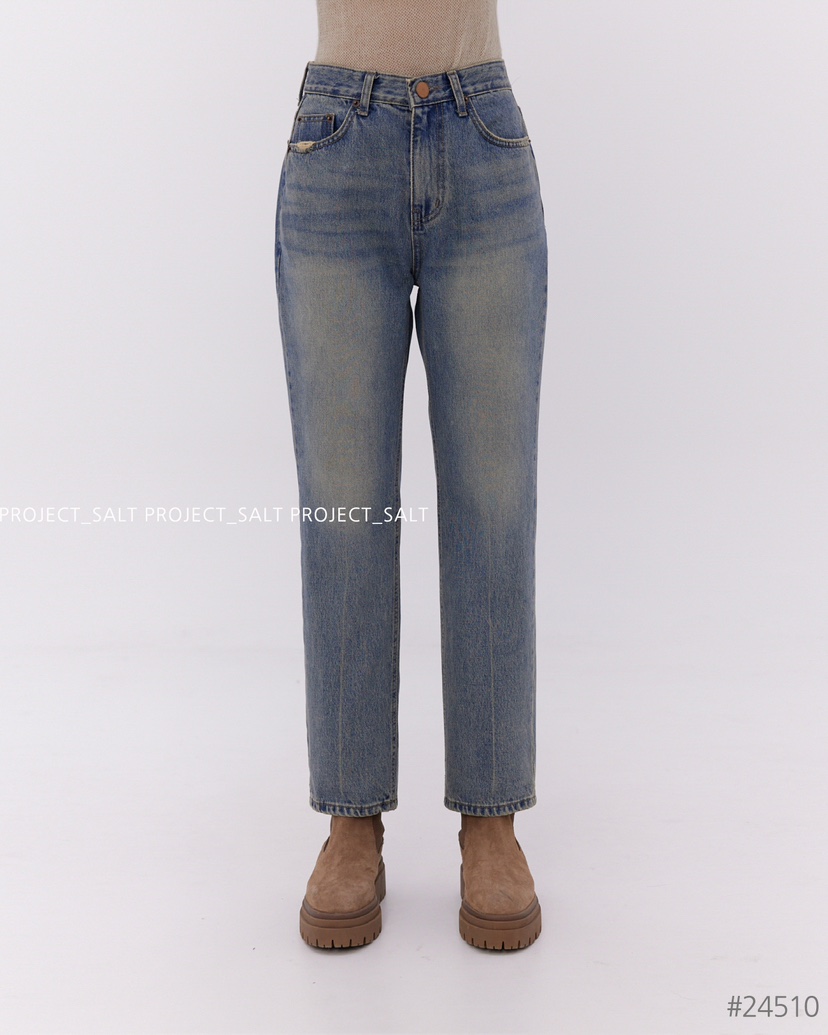 PROJECTSALT韓國直郵東大門實拍女裝新款人氣休閑真品牛仔褲PROJECTSALT牛仔褲