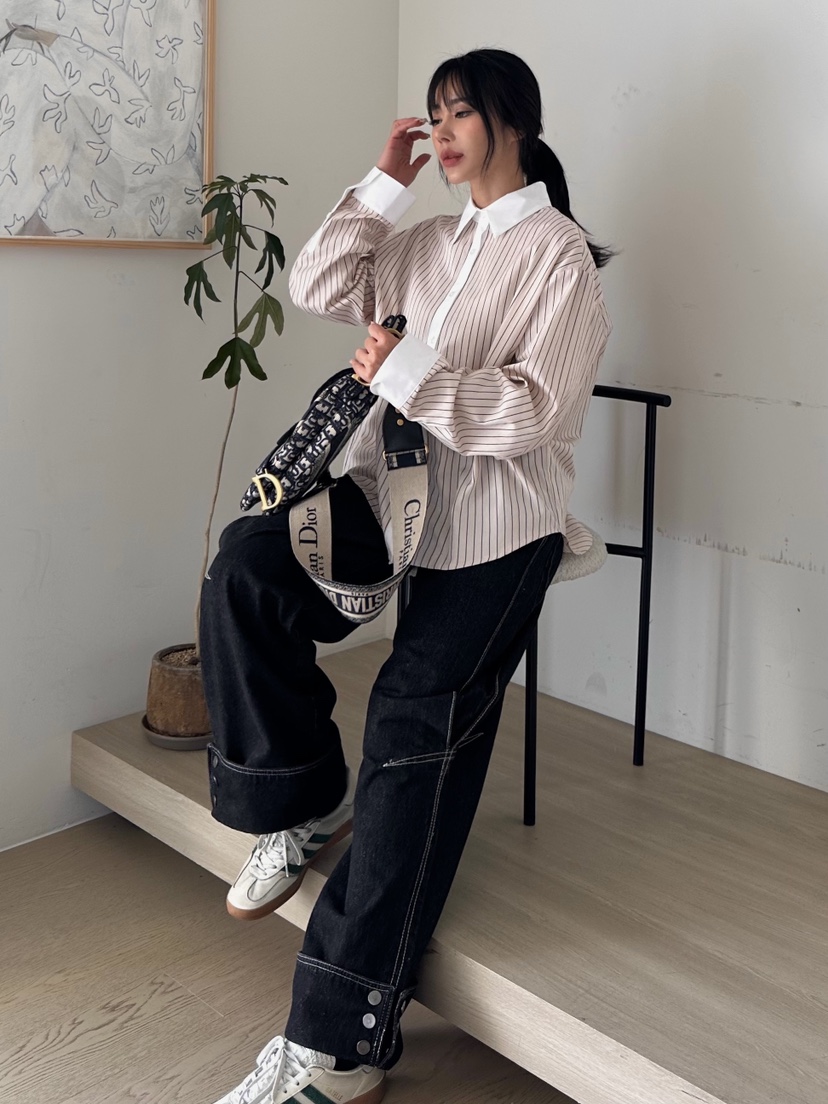 GLAM MOCHA韓國直郵東大門實拍女裝新品24秋冬襯衫蕾絲衫SIERRA襯衫/蕾絲衫
