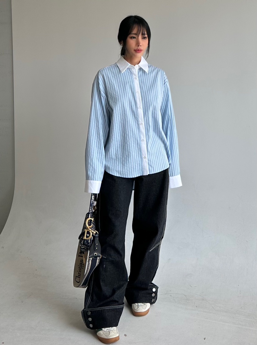 GLAM MOCHA韓國直郵東大門實拍女裝新品24秋冬襯衫蕾絲衫SIERRA襯衫/蕾絲衫