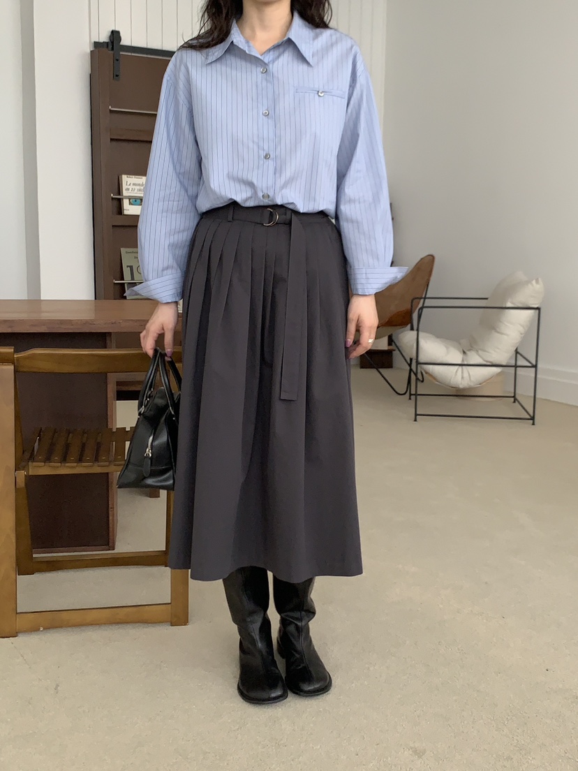 Sendtwo直郵韓國代購女裝新款熱賣推薦職業24秋冬時尚長裙SENDTWO長裙