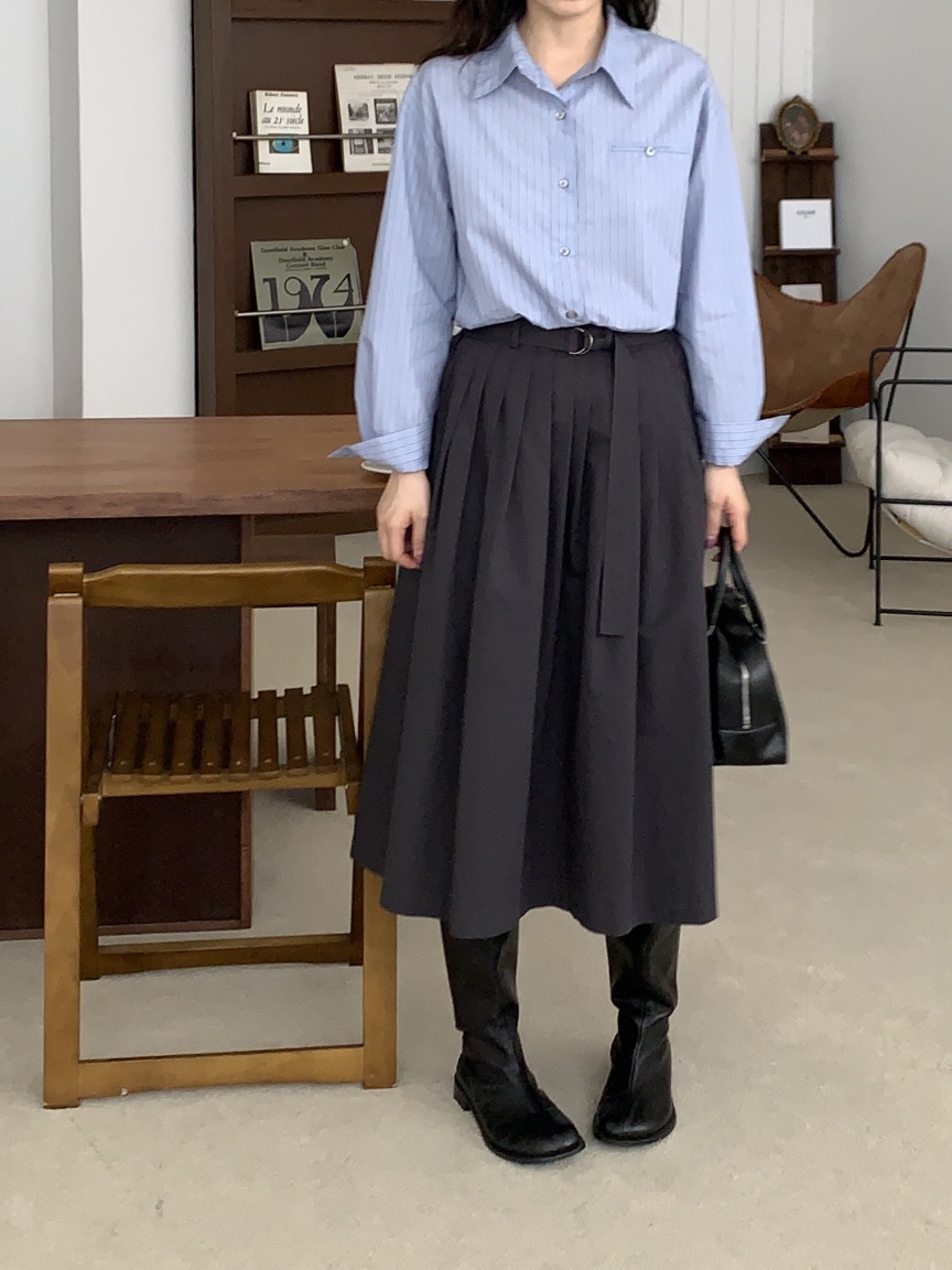 Sendtwo直郵韓國代購女裝新款熱賣推薦職業24秋冬時尚長裙SENDTWO長裙