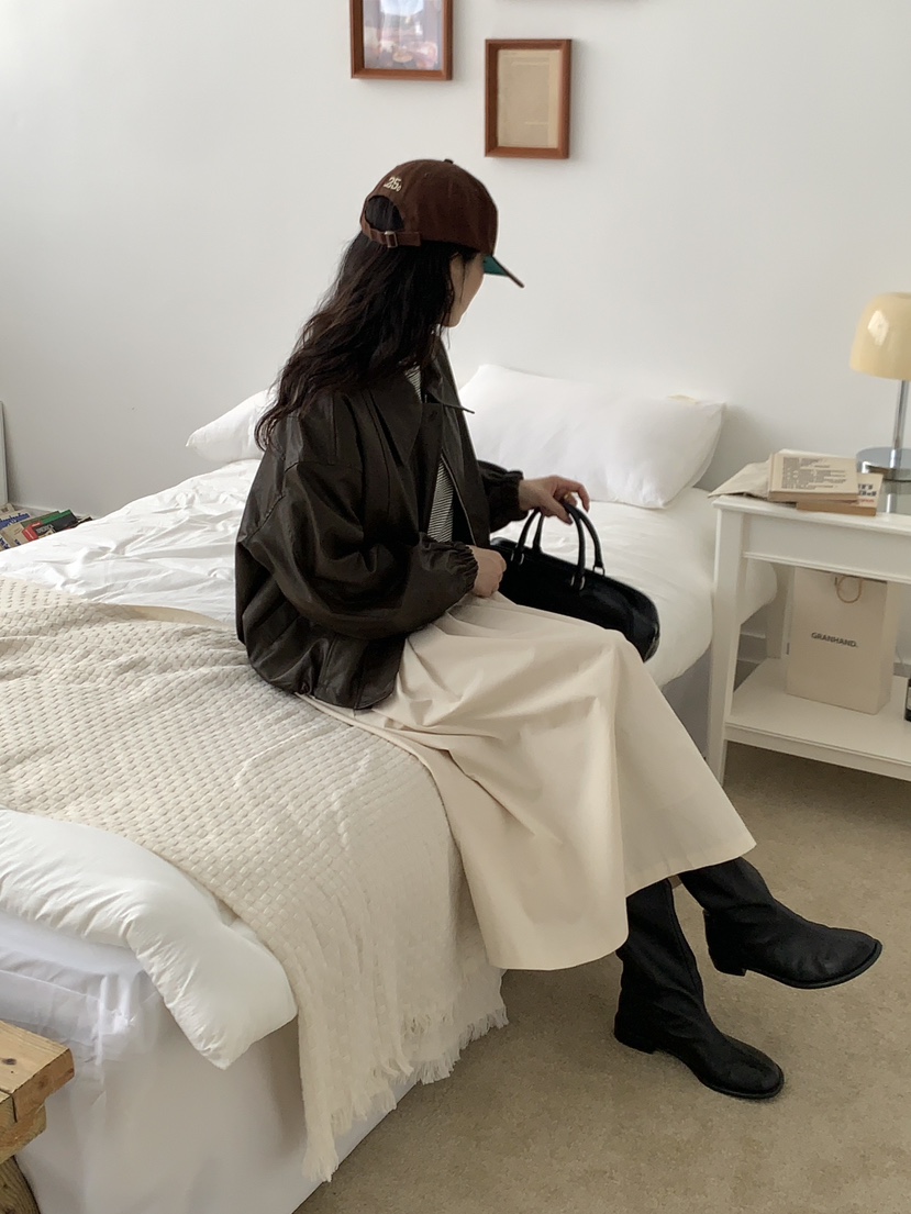 Sendtwo直郵韓國代購女裝新款熱賣推薦職業24秋冬時尚長裙SENDTWO長裙