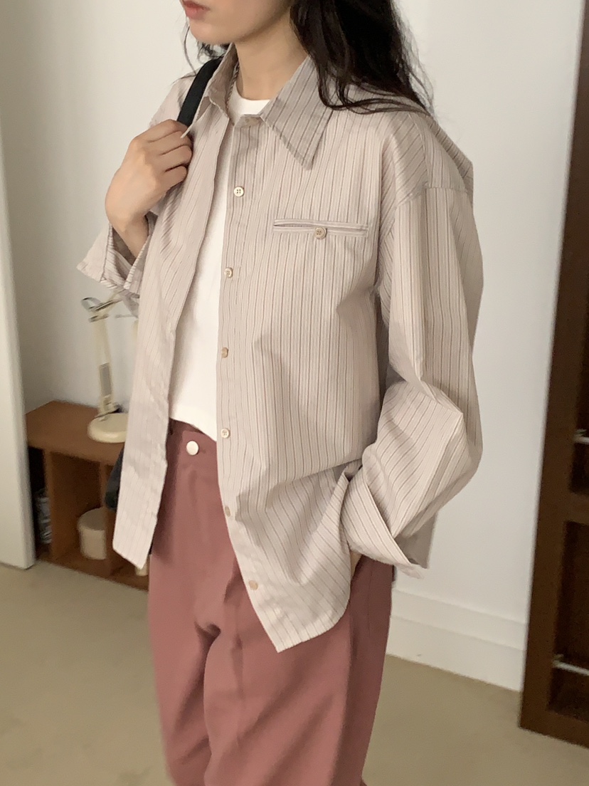 Sendtwo直郵韓國代購女裝新品時尚休閑24秋冬熱賣襯衫蕾絲衫SENDTWO襯衫/蕾絲衫