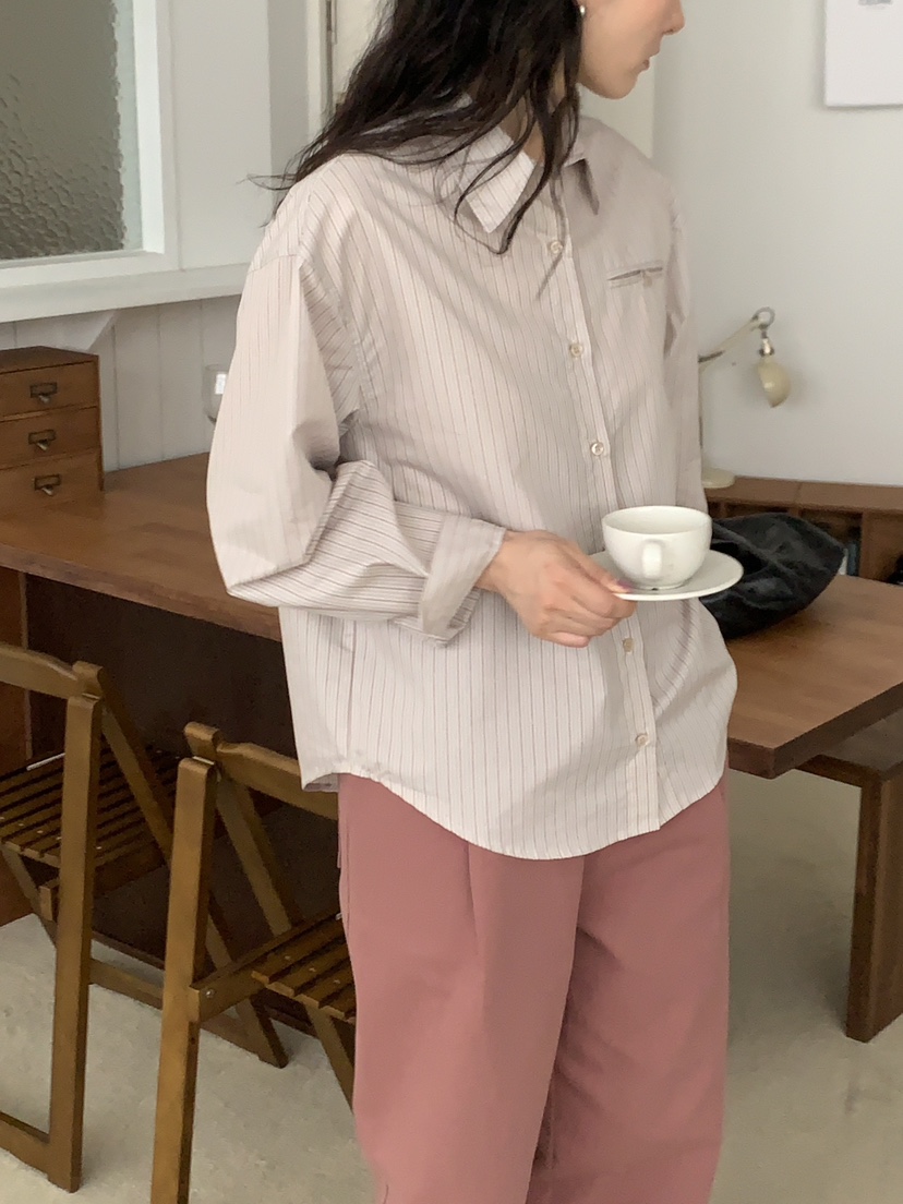 Sendtwo直郵韓國代購女裝新品時尚休閑24秋冬熱賣襯衫蕾絲衫SENDTWO襯衫/蕾絲衫