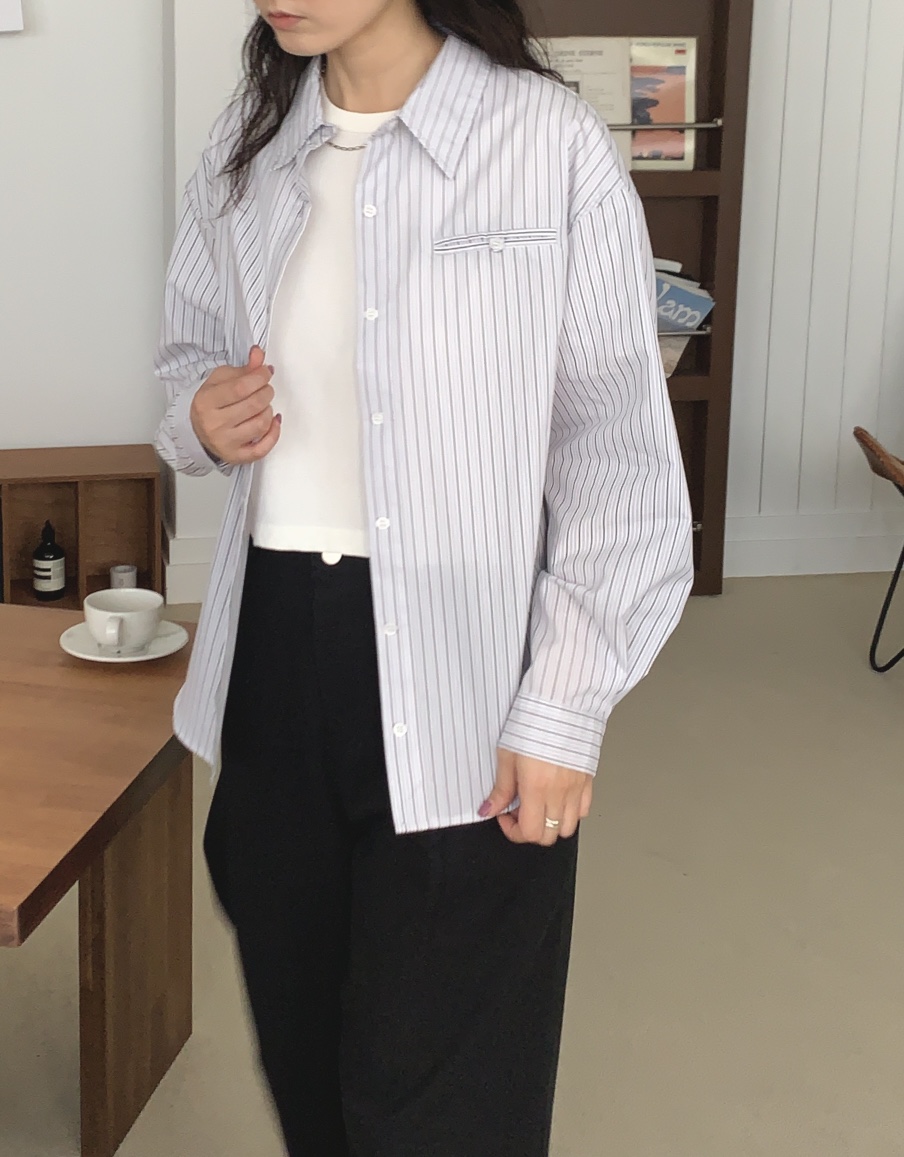 Sendtwo直郵韓國代購女裝新品時尚休閑24秋冬熱賣襯衫蕾絲衫SENDTWO襯衫/蕾絲衫