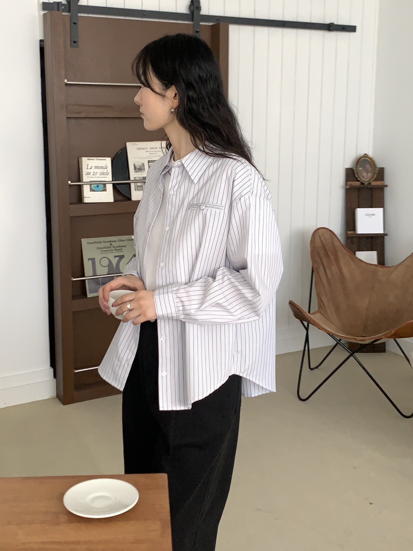 Sendtwo直郵韓國代購女裝新品時尚休閑24秋冬熱賣襯衫蕾絲衫SENDTWO襯衫/蕾絲衫