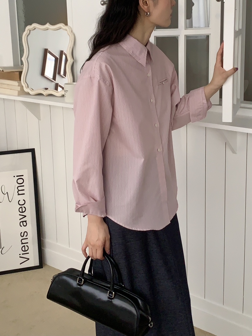Sendtwo直郵韓國代購女裝新品時尚休閑24秋冬熱賣襯衫蕾絲衫SENDTWO襯衫/蕾絲衫