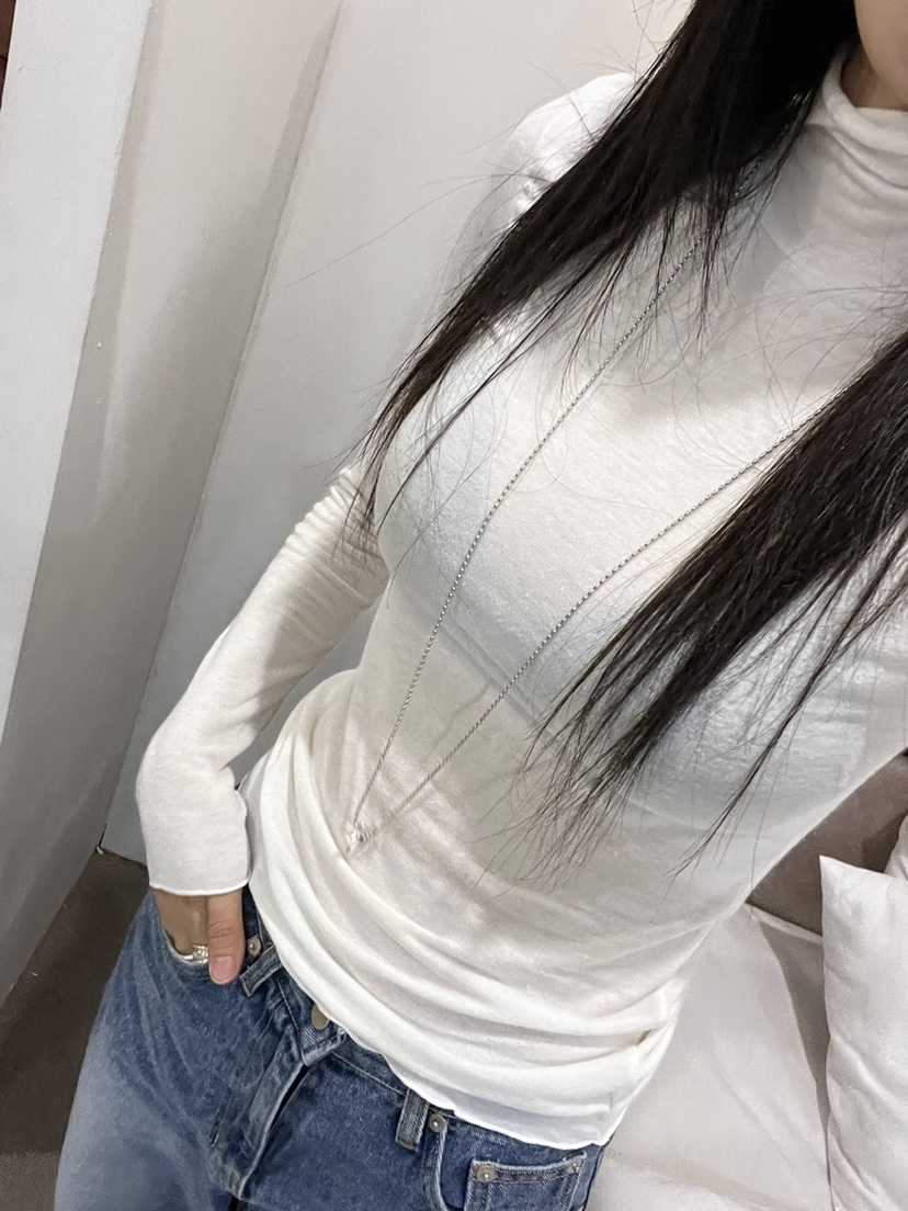 MARRON韓國直郵東大門實拍女裝新品熱賣休閑真品24秋冬長袖T恤PIN-UP長袖T恤