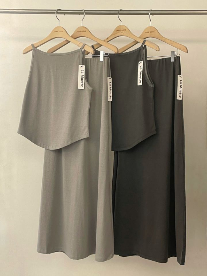 LA MUETTE/JAMIESTONE韓國直郵東大門代購女裝新品休閑長裙FLAT GARDEN/LA MUETTE/JAMIESTONE長裙