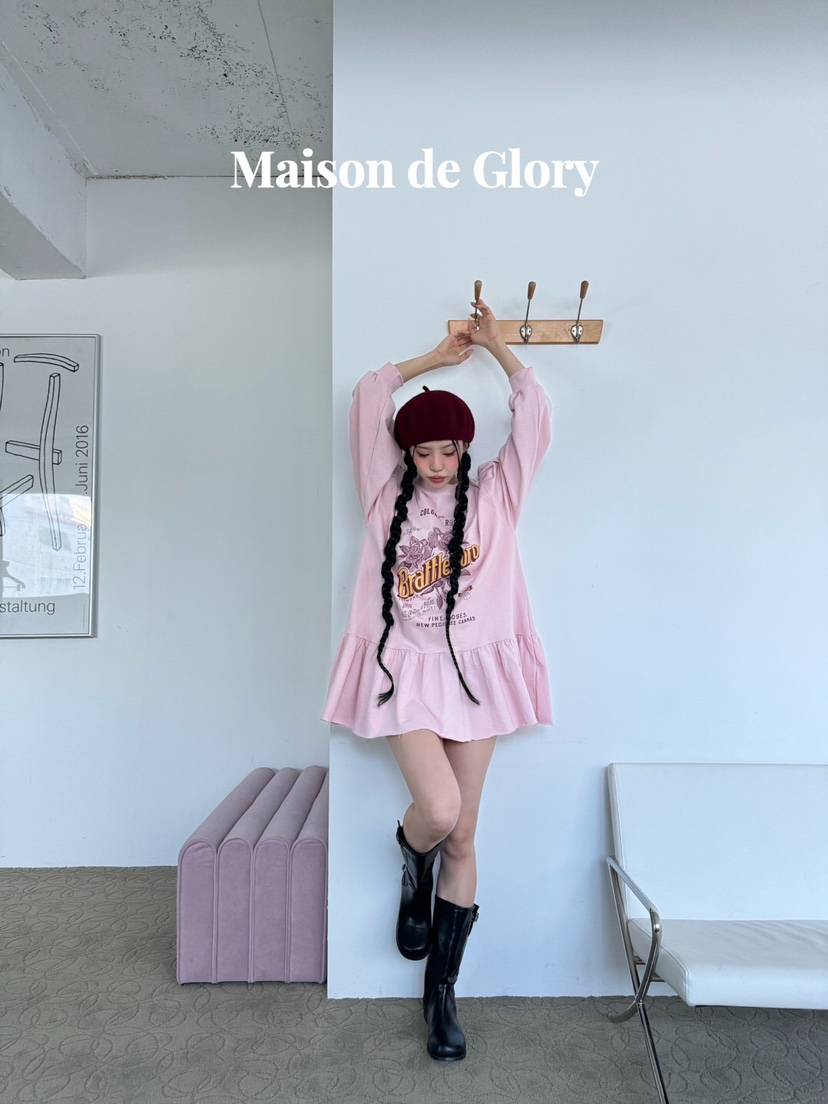 MAISON DE GLORY韓國直郵東大門實拍女裝新品推薦休閑連衣裙MAISON DE GLORY連衣裙