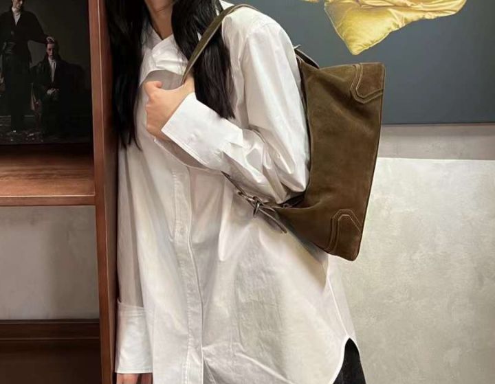X直郵韓國代購女裝新款人氣熱賣職業推薦24秋冬單肩斜跨包BAKHA-Q單肩/斜跨包