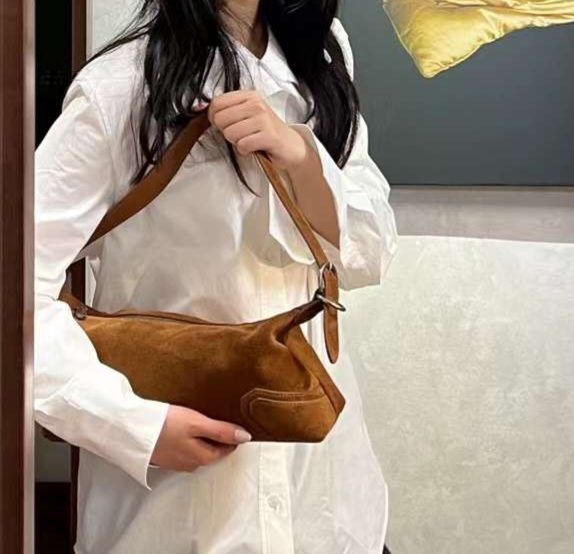 X直郵韓國代購女裝新款人氣熱賣職業推薦24秋冬單肩斜跨包BAKHA-Q單肩/斜跨包