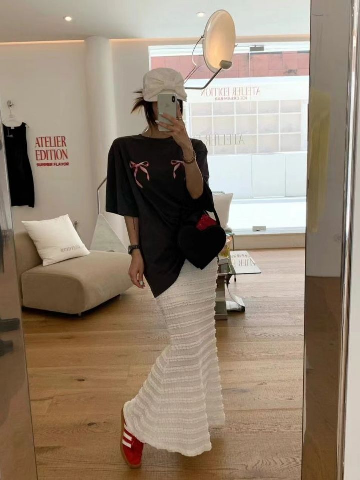 BELLINO293韓國直郵女裝新品24秋冬休閑人氣職業熱賣長裙BOBBIE DOLL長裙