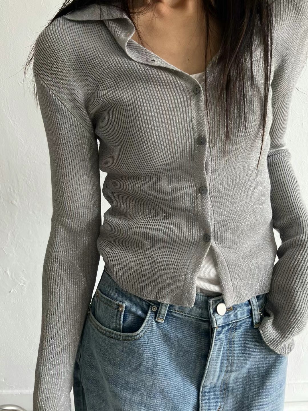 BRICK韓國直郵東大門代購女裝新款熱賣真品24秋冬職業針織衫BRICK針織衫