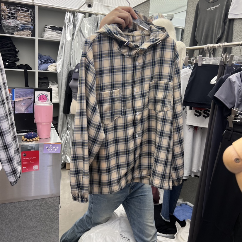 EXIT直郵韓國代購女裝新款熱賣人氣休閑真品襯衫蕾絲衫連帽EXIT襯衫/蕾絲衫