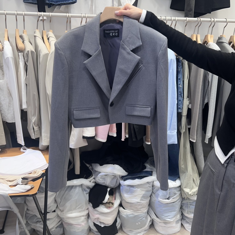 Republlc of/qc韓國直郵東大門實拍女裝新款熱賣人氣夾克Republlc of qc夾克圖色1