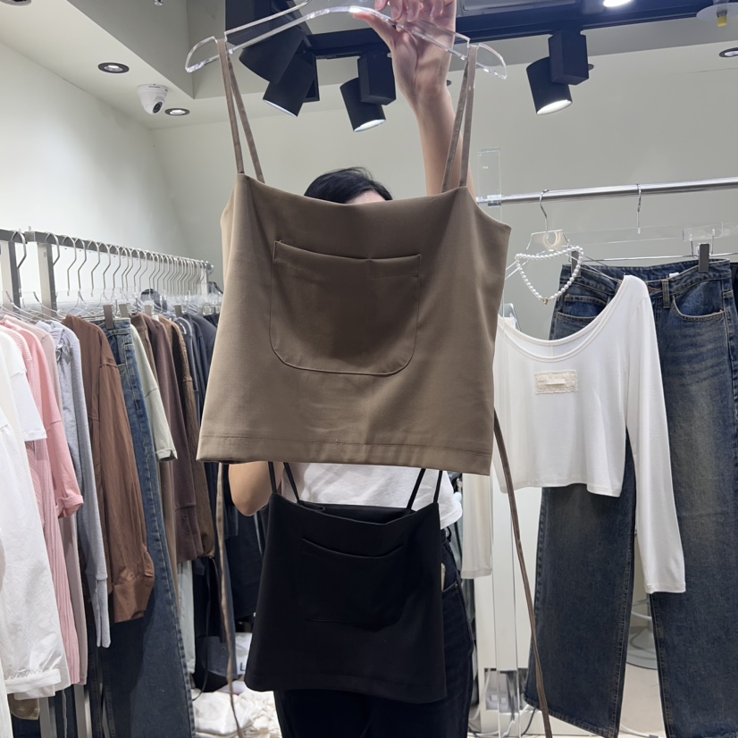 OWNS韓國直郵女裝新品24秋冬時尚人氣職業休閑真品吊帶背心OWNS吊帶/背心