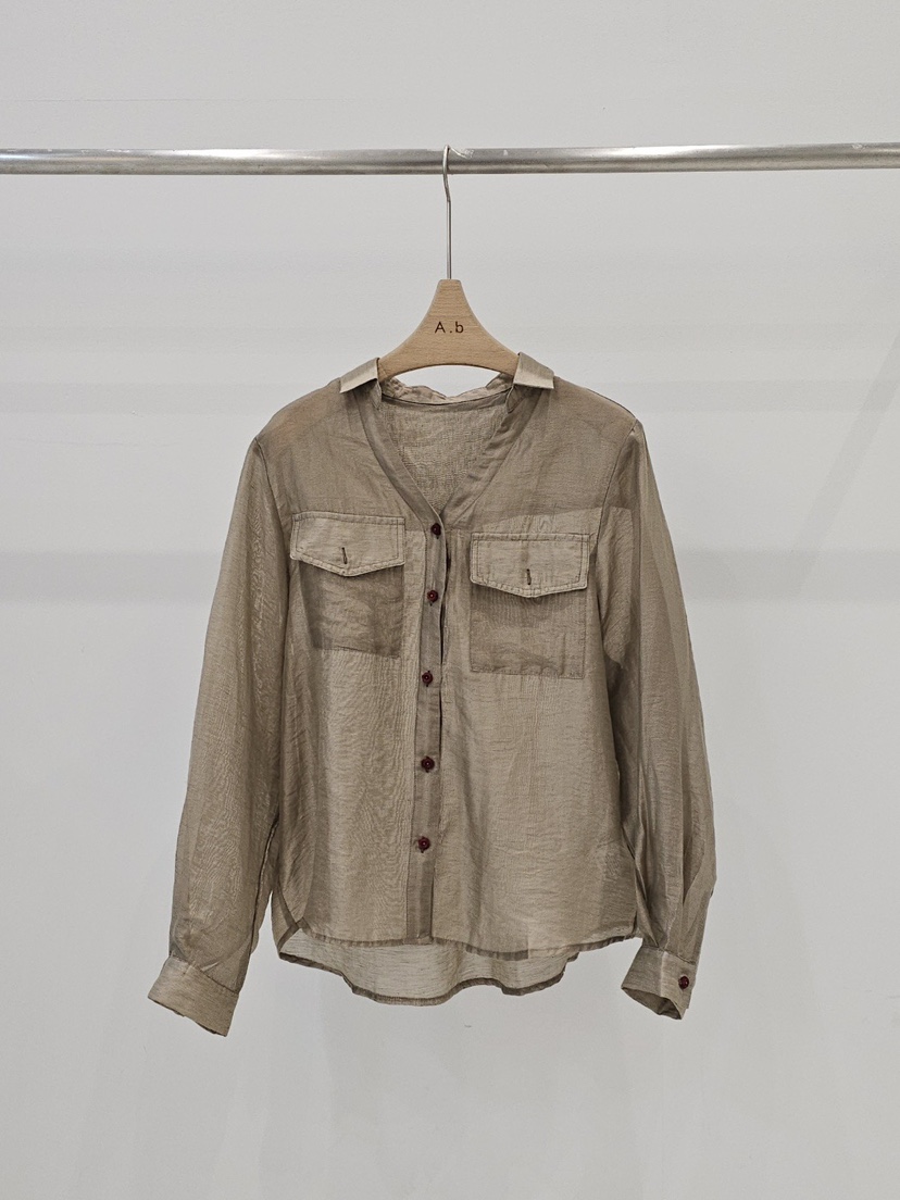 A.b/AUTUMN BEIGE韓國直郵東大門實拍女裝新品24秋冬襯衫蕾絲衫A.b/AUTUMN BEIGE襯衫/蕾絲衫