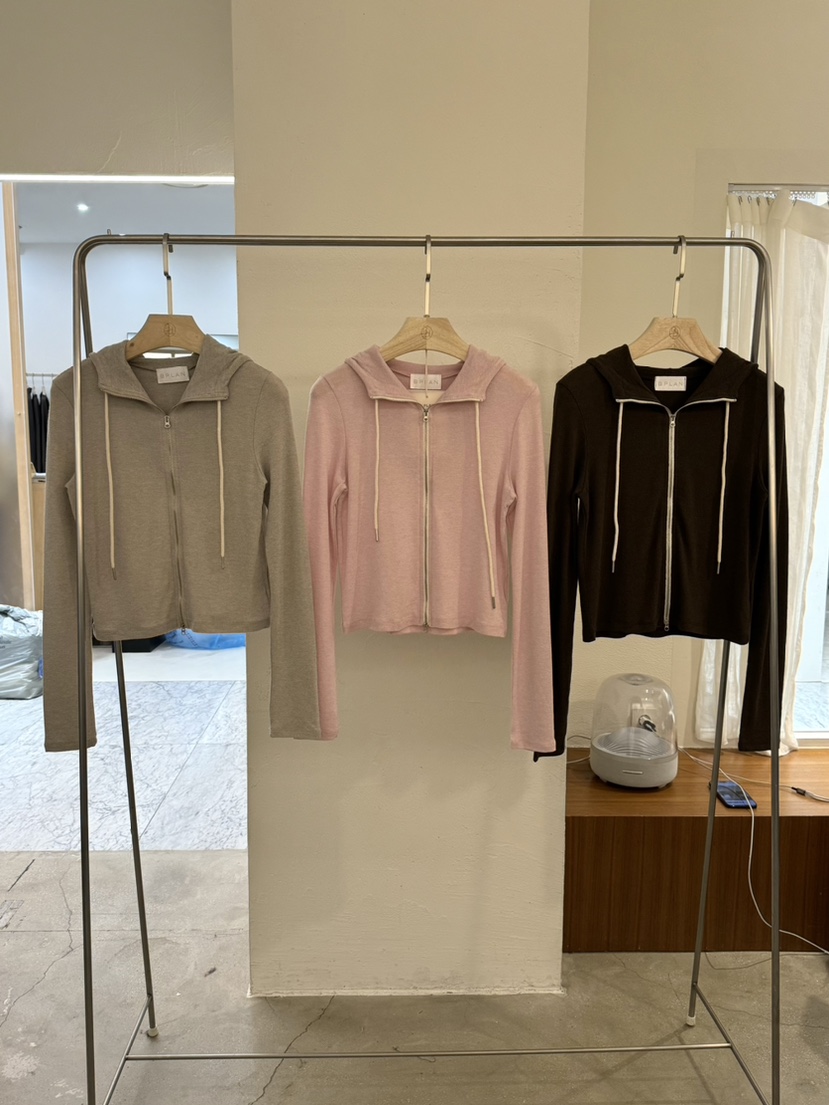BPLAN韓國直郵東大門代購女裝新款職業人氣真品衛衣拉鏈連帽BPLAN衛衣