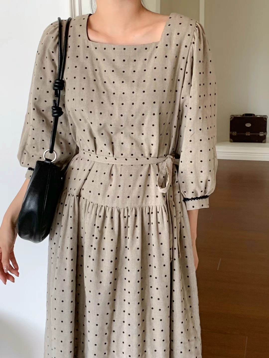 CAROL直郵韓國代購女裝新品真品人氣休閑24秋冬熱賣連衣裙CAROL連衣裙