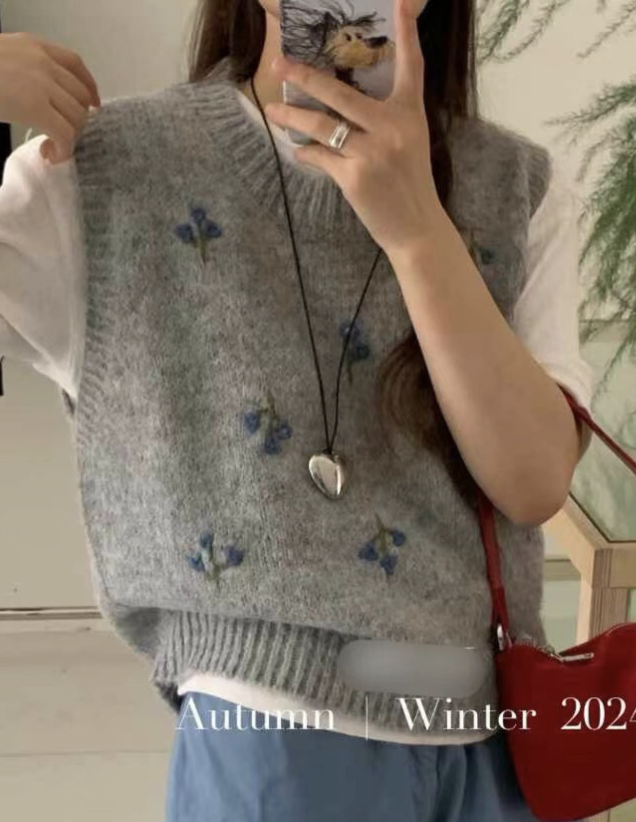 CAROL韓國直郵東大門實拍女裝新品人氣熱賣24秋冬吊帶背心CAROL吊帶/背心圖色2