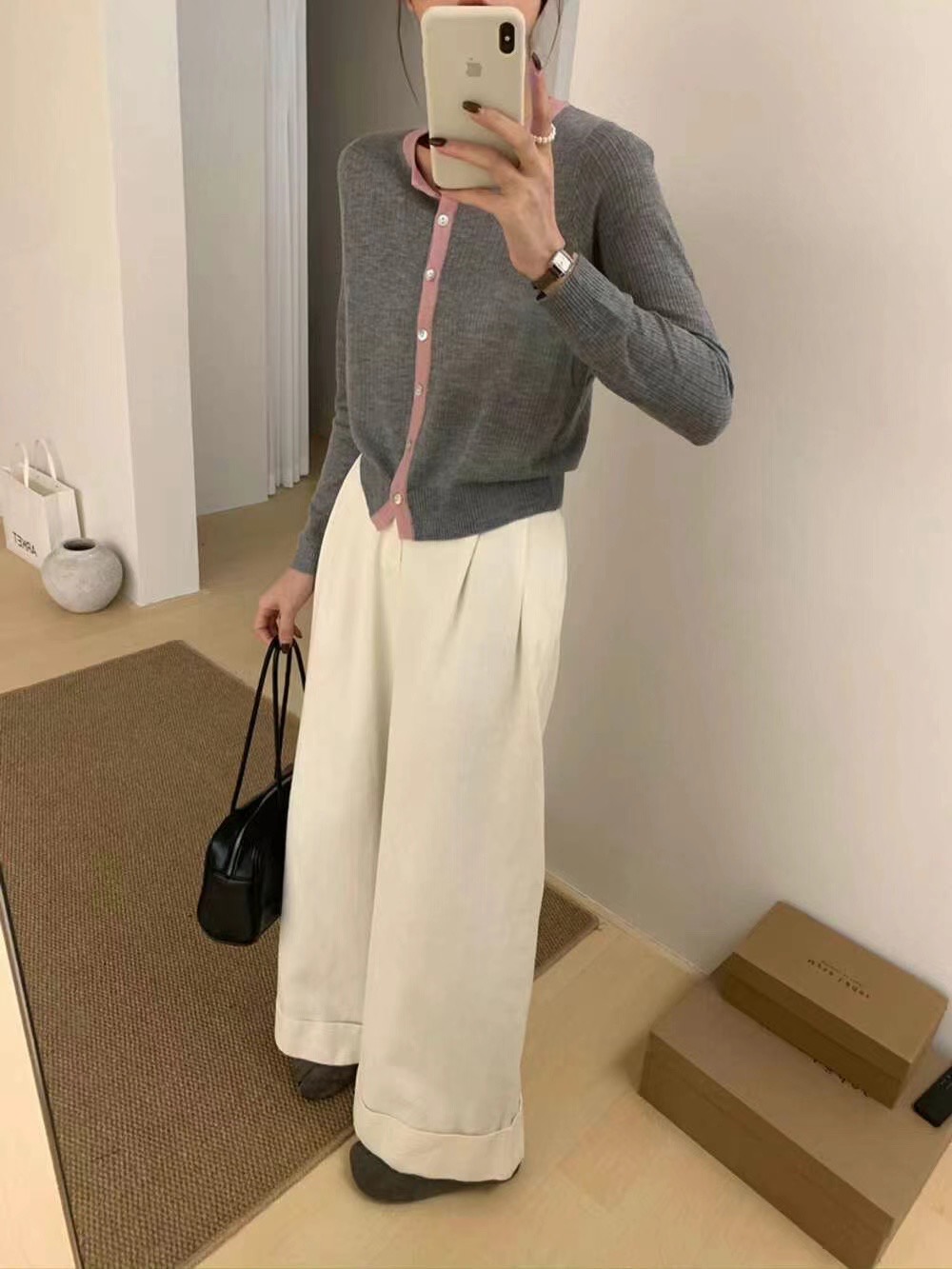 CAROL韓國直郵東大門代購女裝新款休閑職業時尚熱賣24秋冬針織衫CAROL針織衫