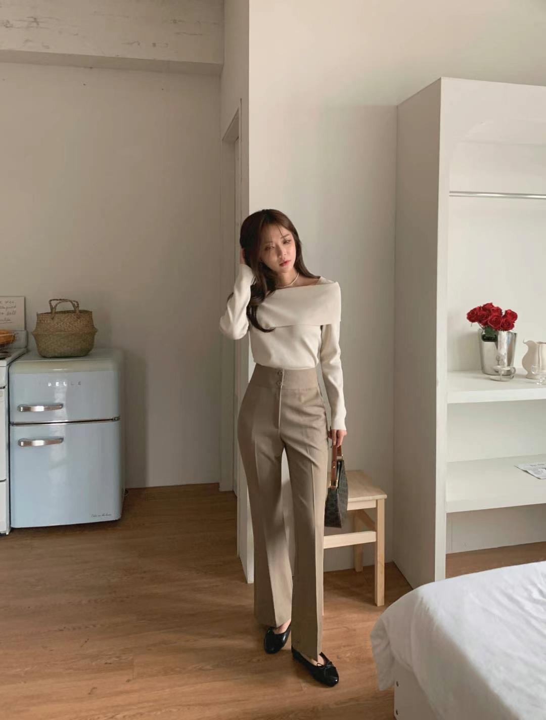 MONO_POLY韓國直郵東大門代購女裝新品推薦休閑時尚正裝褲西褲MONO_POLY正裝褲/西褲