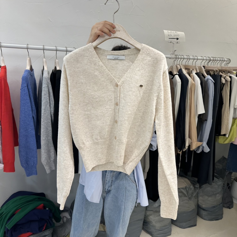 floral韓國直郵東大門代購女裝新款休閑24秋冬職業針織衫FLORAL針織衫圖色1