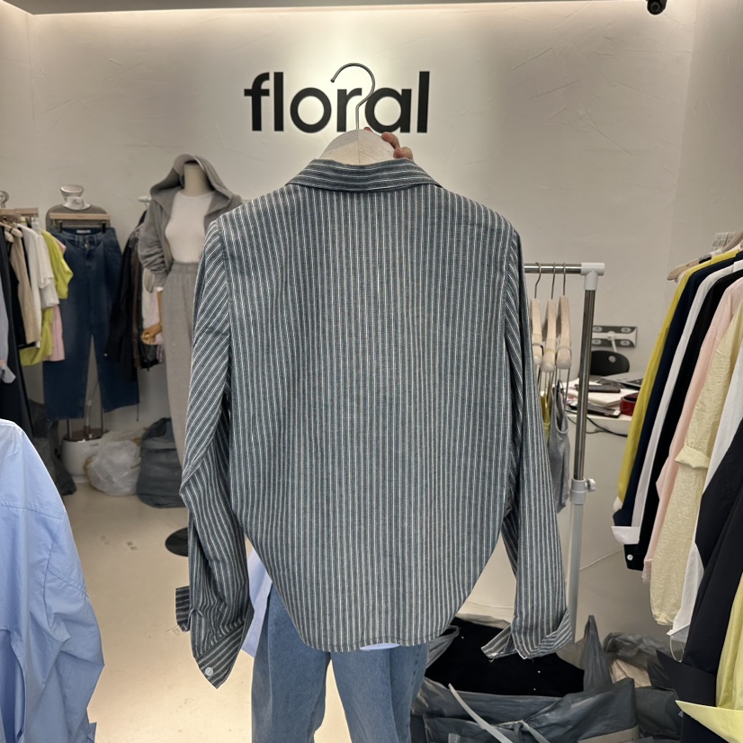 floral韓國直郵東大門實拍女裝新款推薦休閑真品襯衫蕾絲衫FLORAL襯衫/蕾絲衫