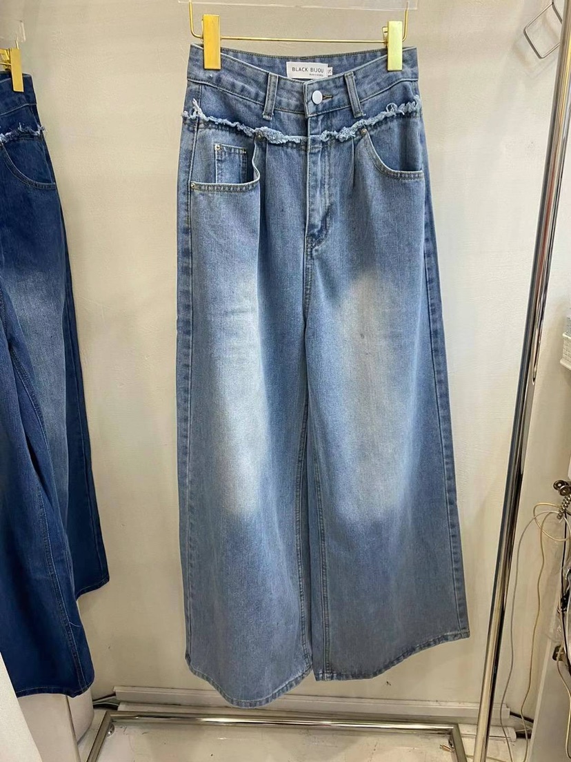 BLACK BIJOU韓國直郵東大門實拍女裝新品24秋冬熱賣牛仔褲BLACK BIJOU牛仔褲圖色2