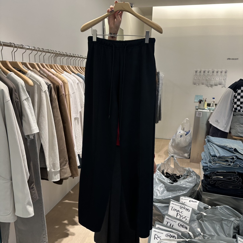 evc/effervescent韓國直郵女裝新款真品24秋冬休閑褲修身evc/effervescent休閑褲