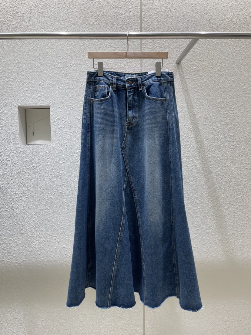 PLAYBUTTON直郵韓國代購女裝新品24秋冬推薦熱賣休閑長裙PLAYBUTTON長裙