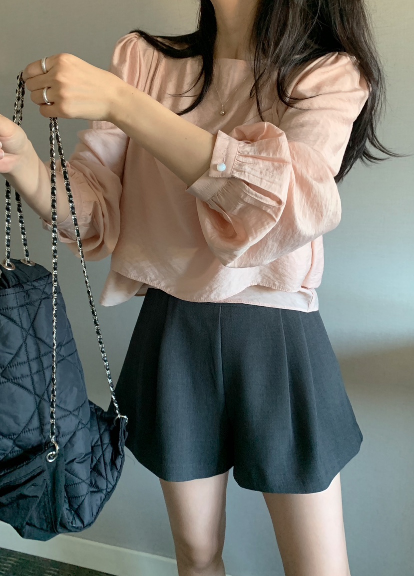 MELLOUNGE直郵韓國代購女裝新品熱賣推薦人氣休閑襯衫蕾絲衫MELLOUNGE-T襯衫/蕾絲衫