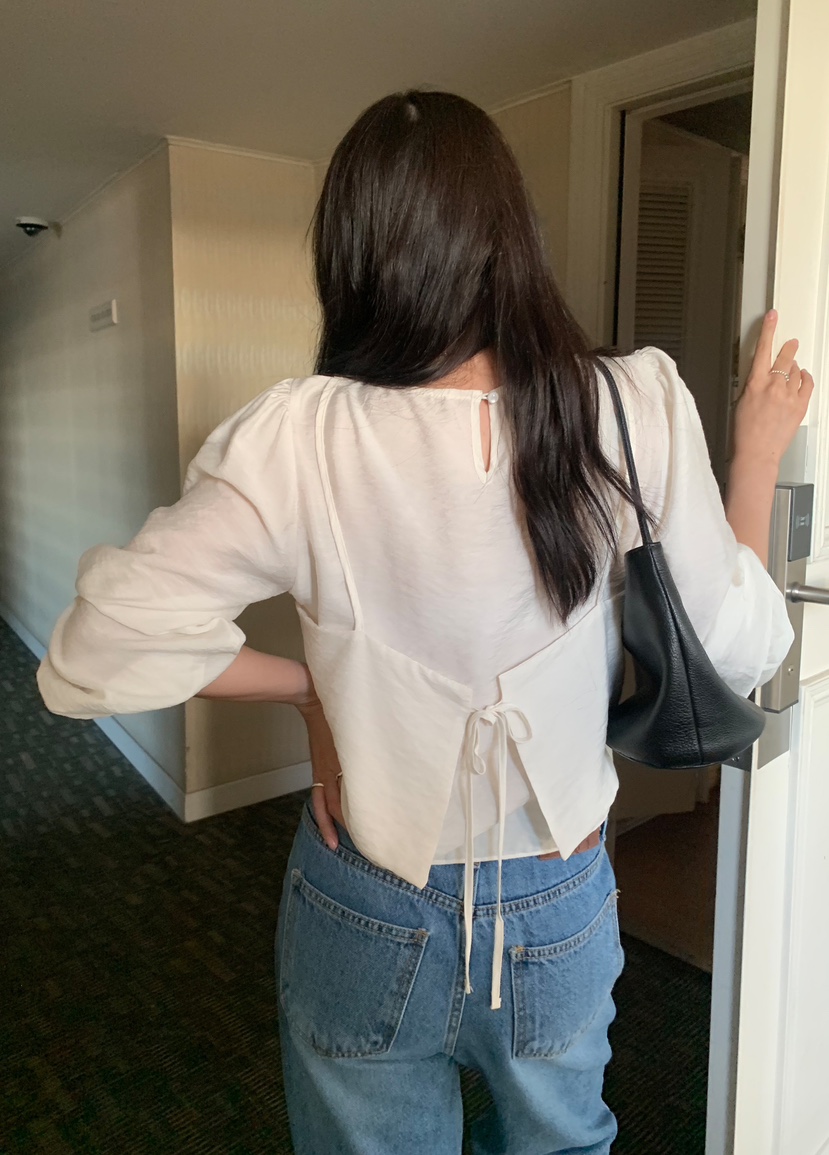 MELLOUNGE直郵韓國代購女裝新品熱賣推薦人氣休閑襯衫蕾絲衫MELLOUNGE-T襯衫/蕾絲衫