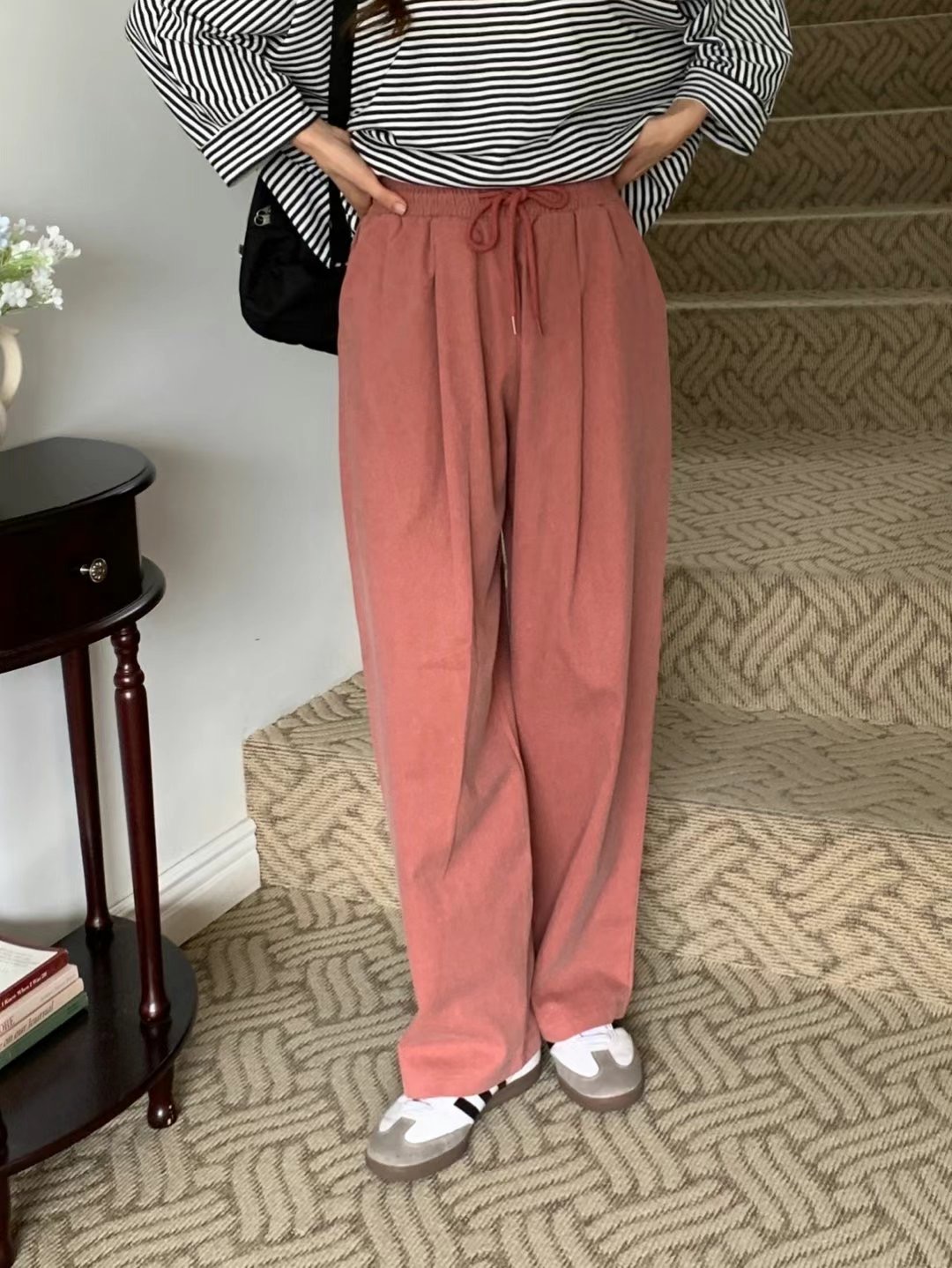 여우韓國直郵東大門代購女裝新款24秋冬職業時尚熱賣休閑褲YOUE-NE休閑褲圖色2