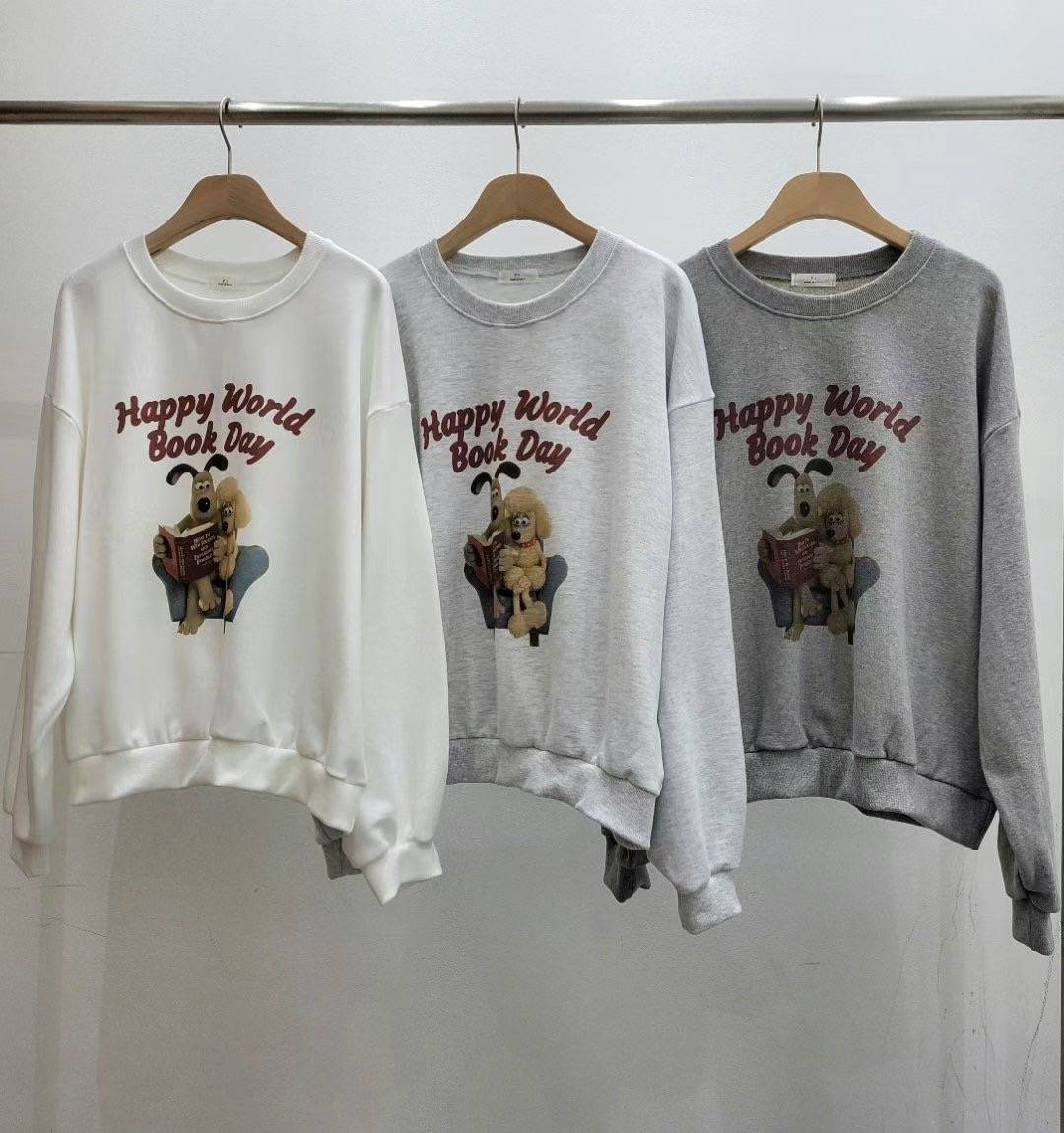 P.SHOP韓國直郵東大門實拍女裝新品時尚熱賣推薦休閑24秋冬衛衣P.SHOP衛衣圖色2左二色