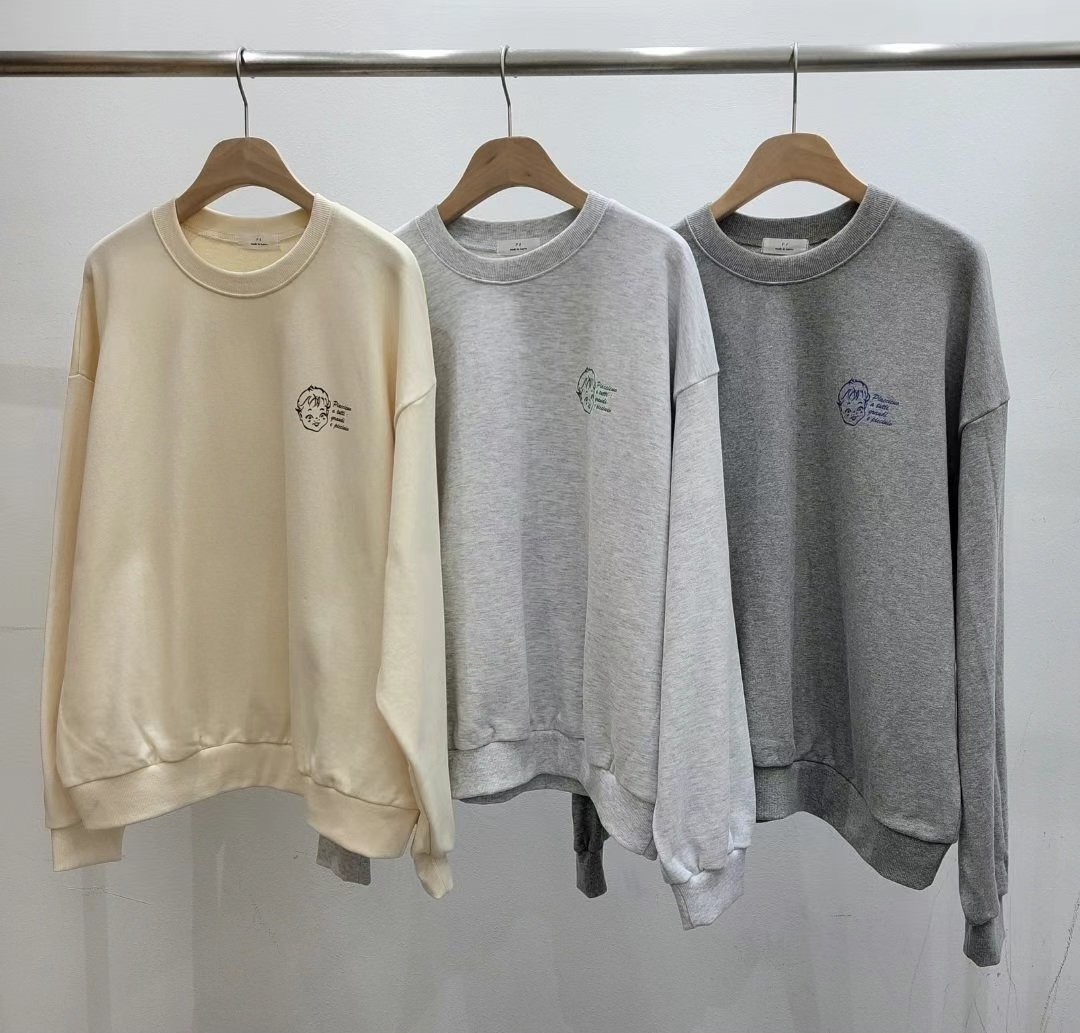 P.SHOP直郵韓國代購女裝新品熱賣推薦24秋冬時尚休閑衛衣P.SHOP衛衣圖色2左二色