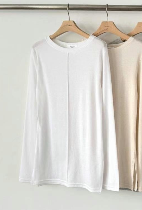 ABLE CO直郵韓國代購女裝新品24秋冬真品人氣熱賣長袖T恤ABLE CO長袖T恤圖色1