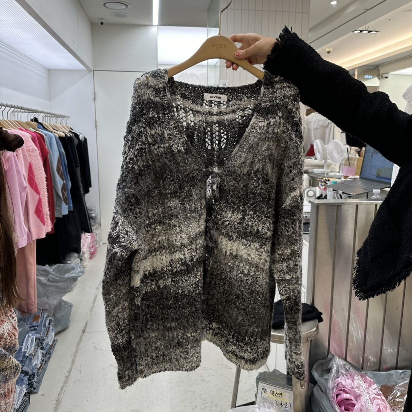 MIXXIN直郵韓國代購女裝新品休閑人氣職業真品推薦針織衫羊毛MIXXIN針織衫圖色3