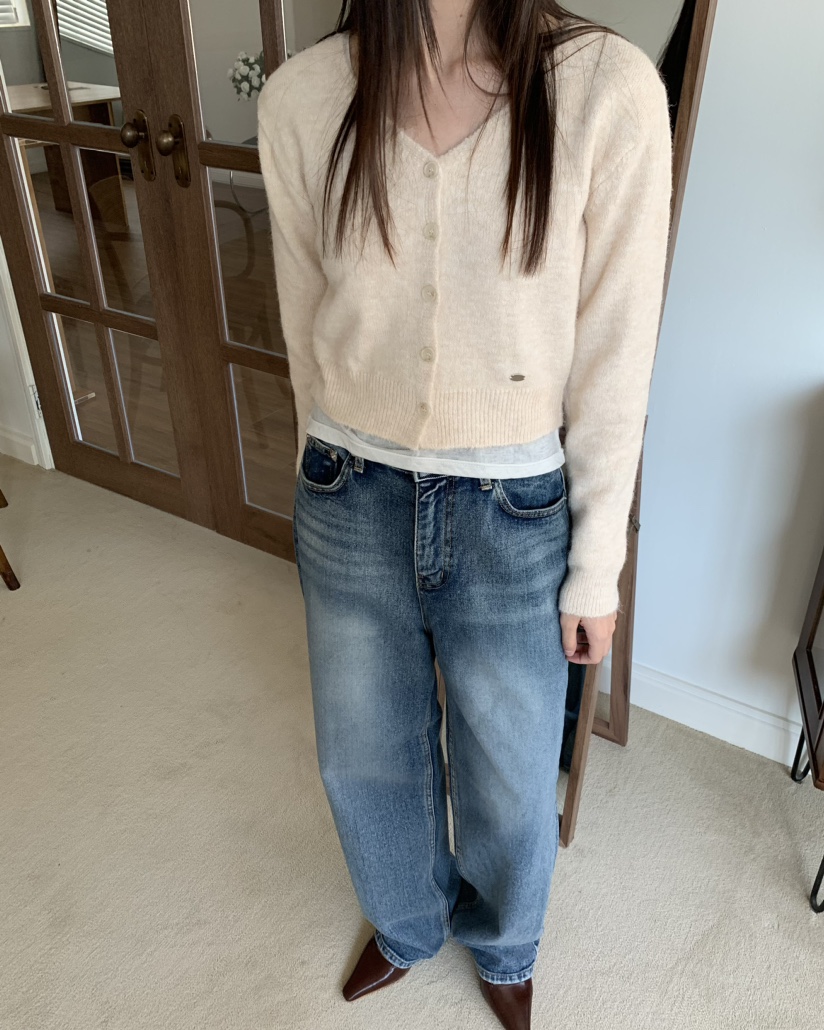 LOVE MOMENT直郵韓國代購女裝新品熱賣休閑24秋冬針織衫LOVE MOMENT針織衫