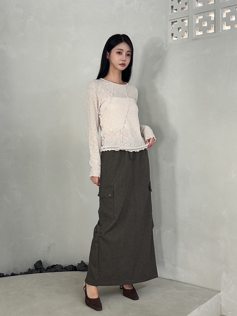 HARZI韓國直郵東大門代購女裝新品時尚熱賣人氣休閑職業長裙HARZI長裙