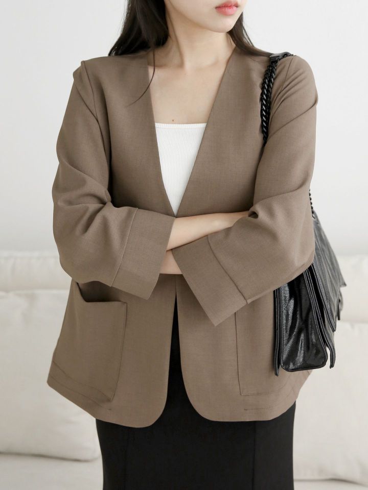 DAILY PROJECT韓國直郵東大門代購女裝新品職業熱賣時尚夾克DAILY PROJECT夾克