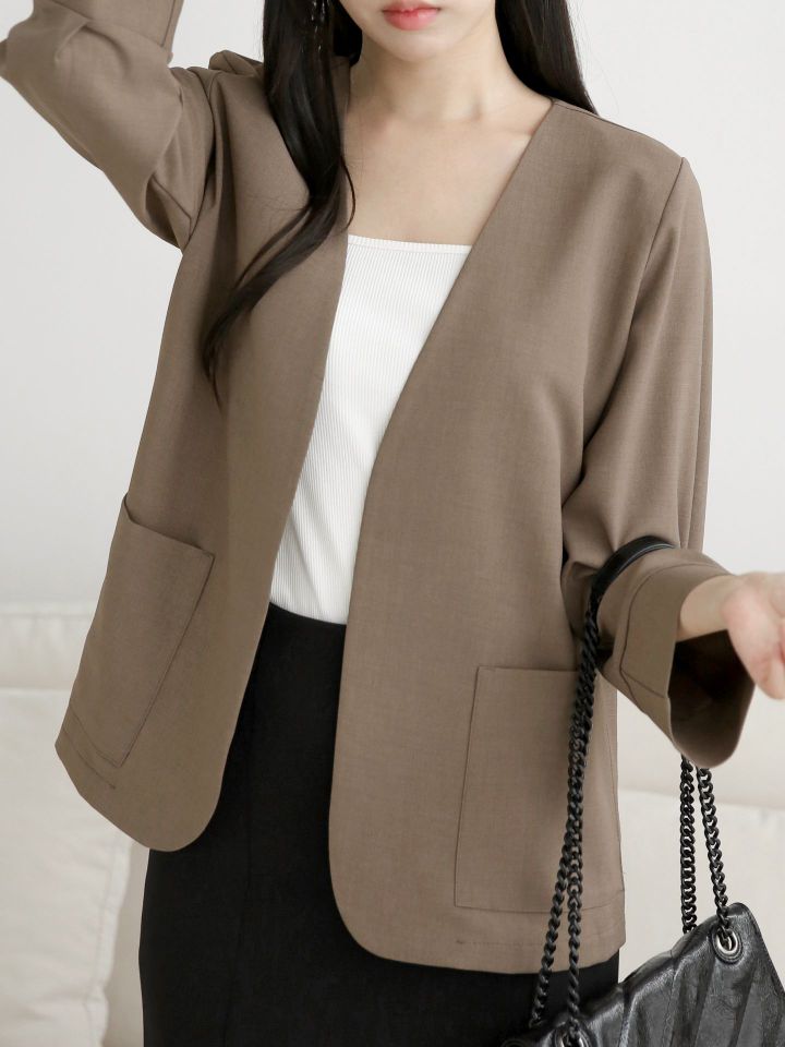 DAILY PROJECT韓國直郵東大門代購女裝新品職業熱賣時尚夾克DAILY PROJECT夾克