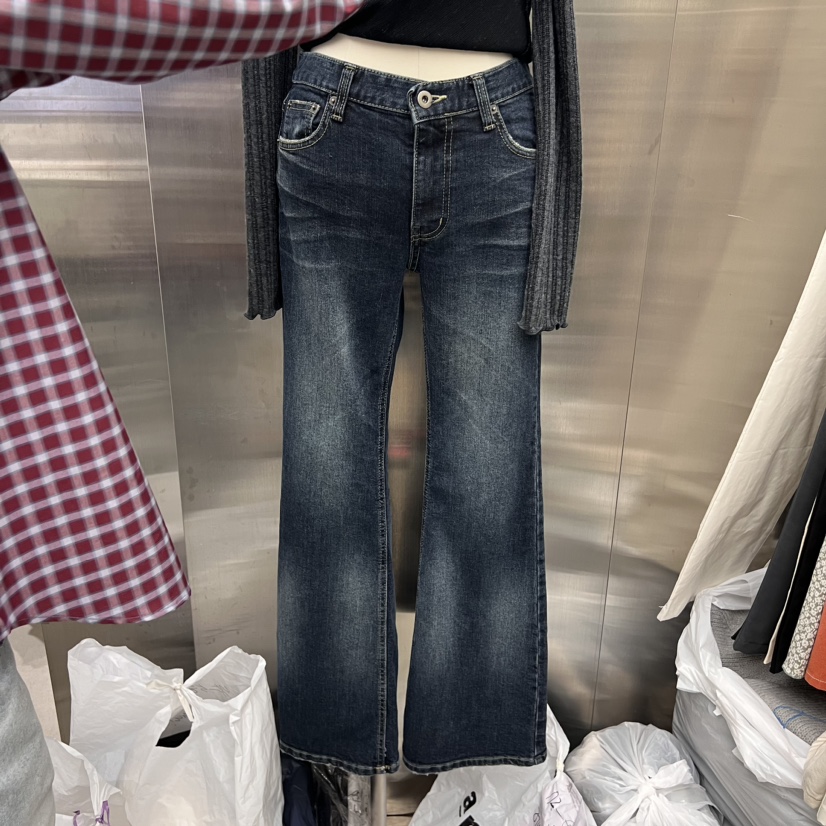 NEUTER直郵韓國代購女裝新款人氣職業真品熱賣推薦24秋冬牛仔褲NEUTER牛仔褲圖色2